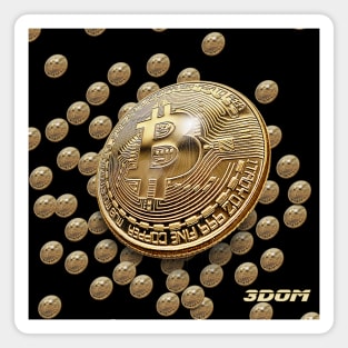 Bitcoin Cryptocurrency Digital Assets Magnet